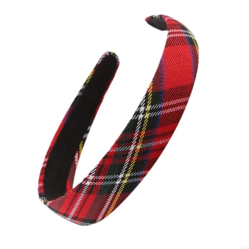 Checkered Hairhoop Fabric Wide - Formal Wear Hairstyles For Women บทวิจารณ์และราคา