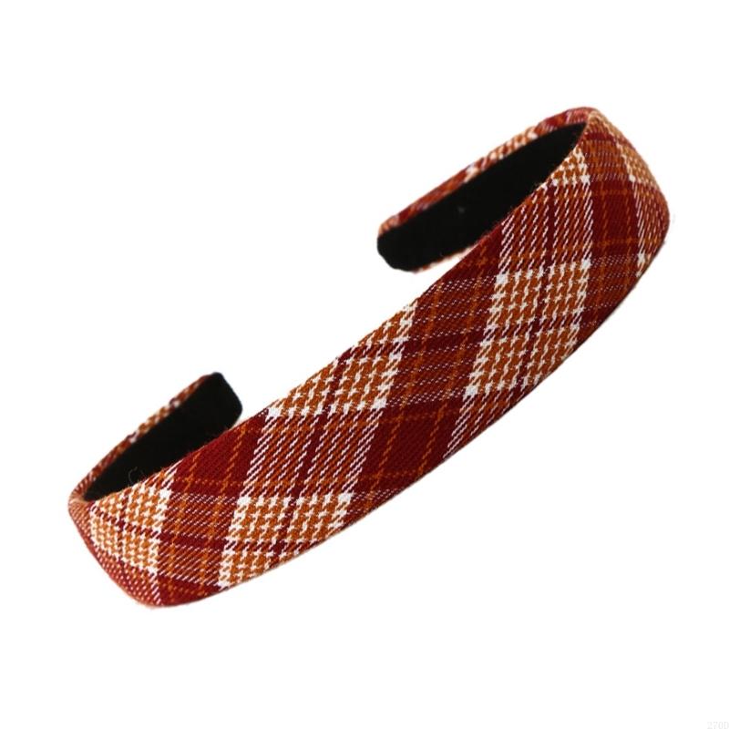 Checkered Hairhoop Fabric Wide - Formal Wear Hairstyles For Women บทวิจารณ์และราคา
