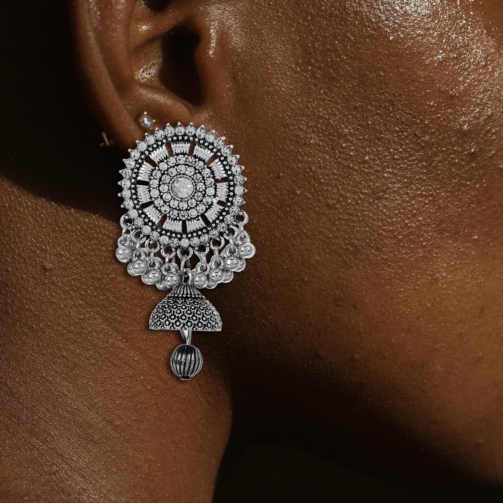 1Pair Silver Boho Ethnic Earri - Women Formal Wear Ethnic บทวิจารณ์และราคา
