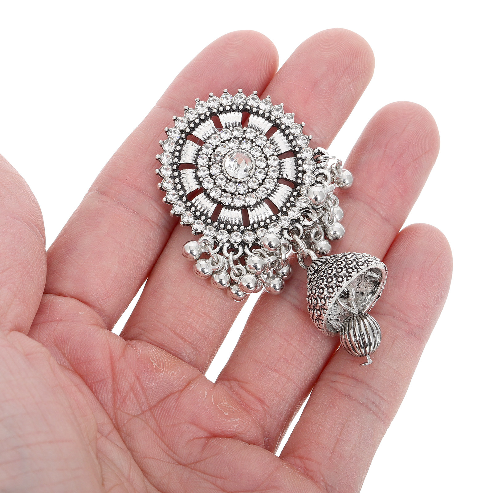 1Pair Silver Boho Ethnic Earri - Women Formal Wear Ethnic บทวิจารณ์และราคา