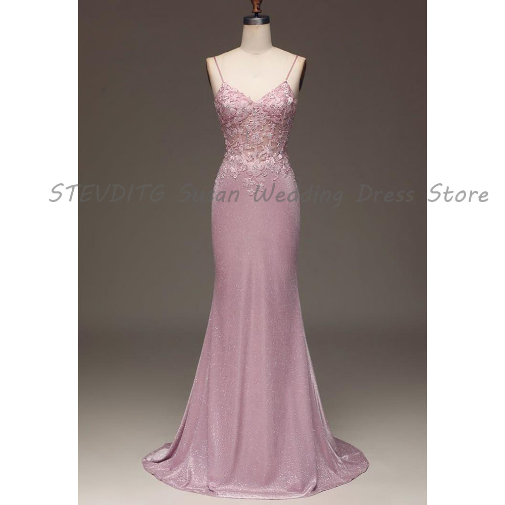 Pink Evening Dresses Women Spa - Formal Dress Female บทวิจารณ์และราคา